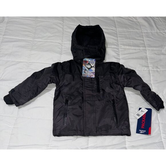 Reebok Kids Packable Glacier Shield Jacket Black - Picture 1 of 6